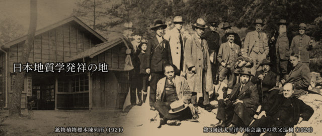 鉱物植物標本陳列所（1921） 第3回汎太平洋学術会議での秩父巡検（1926）